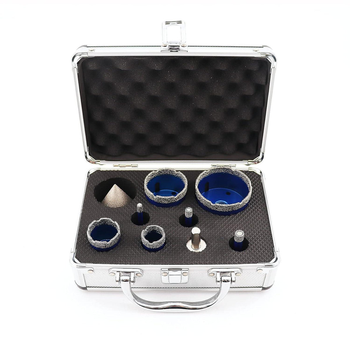 Diamantbohrer Set mit 50mm Fasenbohrer für Fliesen & Stein