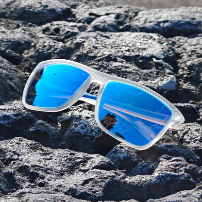 Polarisierte Sonnenbrille Herren TR90 Rahmen UV400 Schutz Quadrat