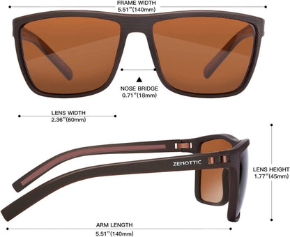 Polarisierte Sonnenbrille Herren TR90 Rahmen UV400 Schutz