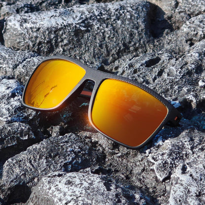 Polarisierte Sonnenbrille Herren TR90 Rahmen UV400 Schutz Quadrat C06