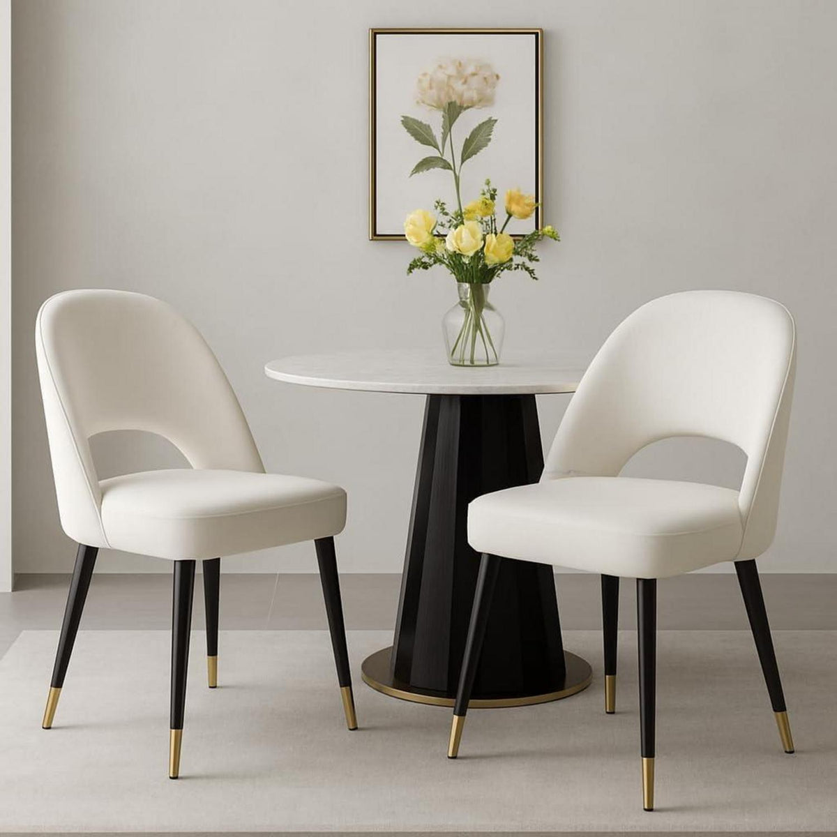 Samt Esszimmerstühle 2er Set – Modern & Komfortabel
