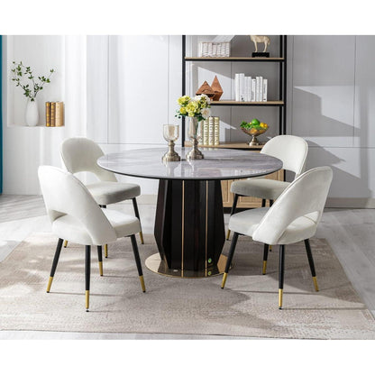 Samt Esszimmerstühle 4er Set – Modern & Komfortabel
