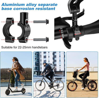 Flintronic 360° Fahrradspiegel für 22-25mm Lenker, Robuster Rückspiegel