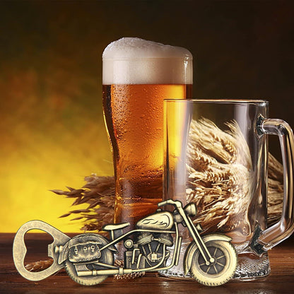 Bier Flaschenöffner Vintage Motorrad Geschenkbox Karte