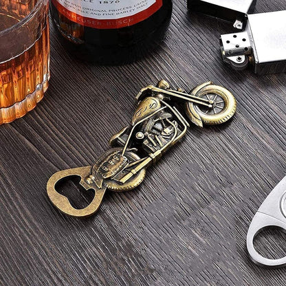 Bier Flaschenöffner Vintage Motorrad Geschenkbox Karte