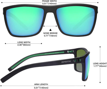 Polarisierte TR90 Sonnenbrille Herren UV400 Schutz