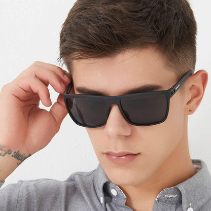 Herren Sonnenbrille Polarisiert TR90 Rahmen UV400 Schutz Schwarz