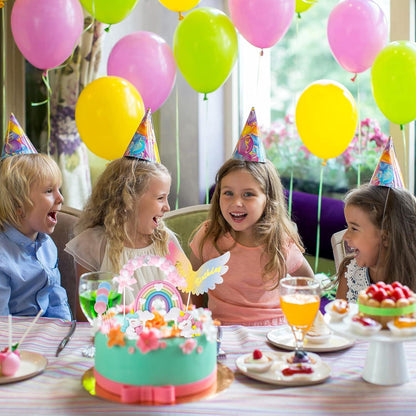Einhorn Tortendeko Mädchen Regenbogen Torte Kuchendeko 20-teilig