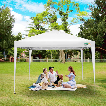Faltpavillon 3x3 Wasserdicht mit Seitenteilen – Partyzelt für Garten