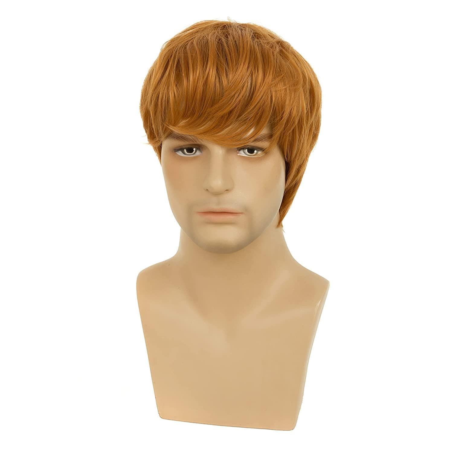 Herrenperücke Orange kurz Cosplay Halloween Haarersatz