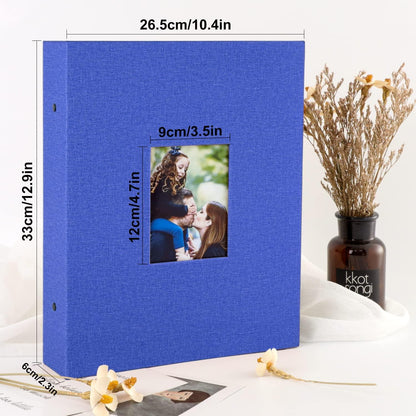 Fotoalbum 1000 10x15 Extra Groß Leinen Einsteckalbum