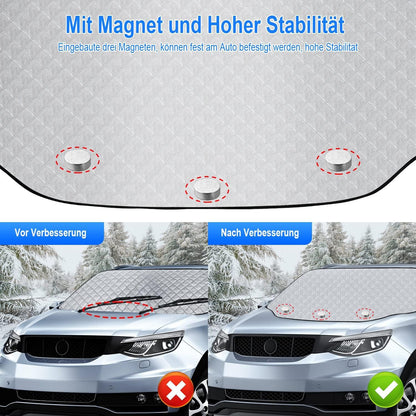 Auto Frontscheibenabdeckung für Sommer Winter Sonnenschutz Magnet