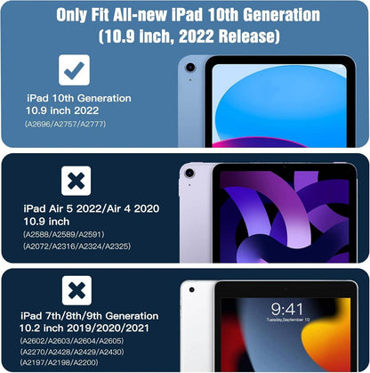 TiMOVO Hülle für iPad 10 Generation 10,9 Zoll 2022