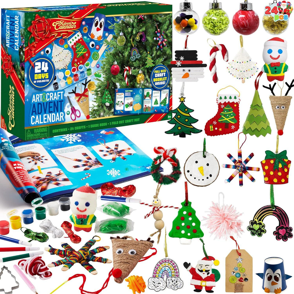 Adventskalender 24 Tage Weihnachten Kinder Kunst Handwerk