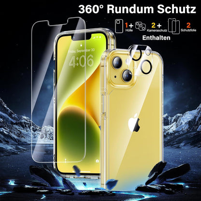 Schutzhülle Displayschutz Kameraschutz 5-in-1 Set iPhone 14