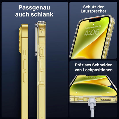 iPhone 14 Hülle 5-in-1-Set Rundumschutz Schutzhülle Cover Transparent (6.1