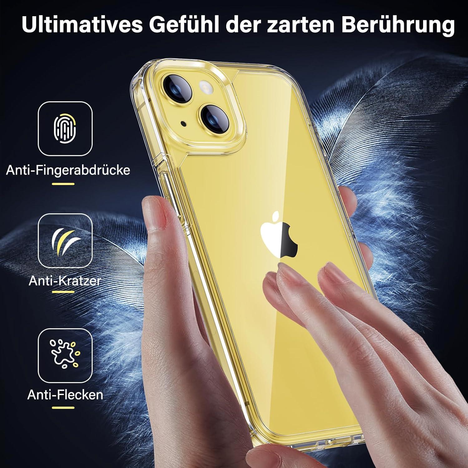 Schutzhülle iPhone 14 5-in-1-Set Transparent 6.1 Zoll