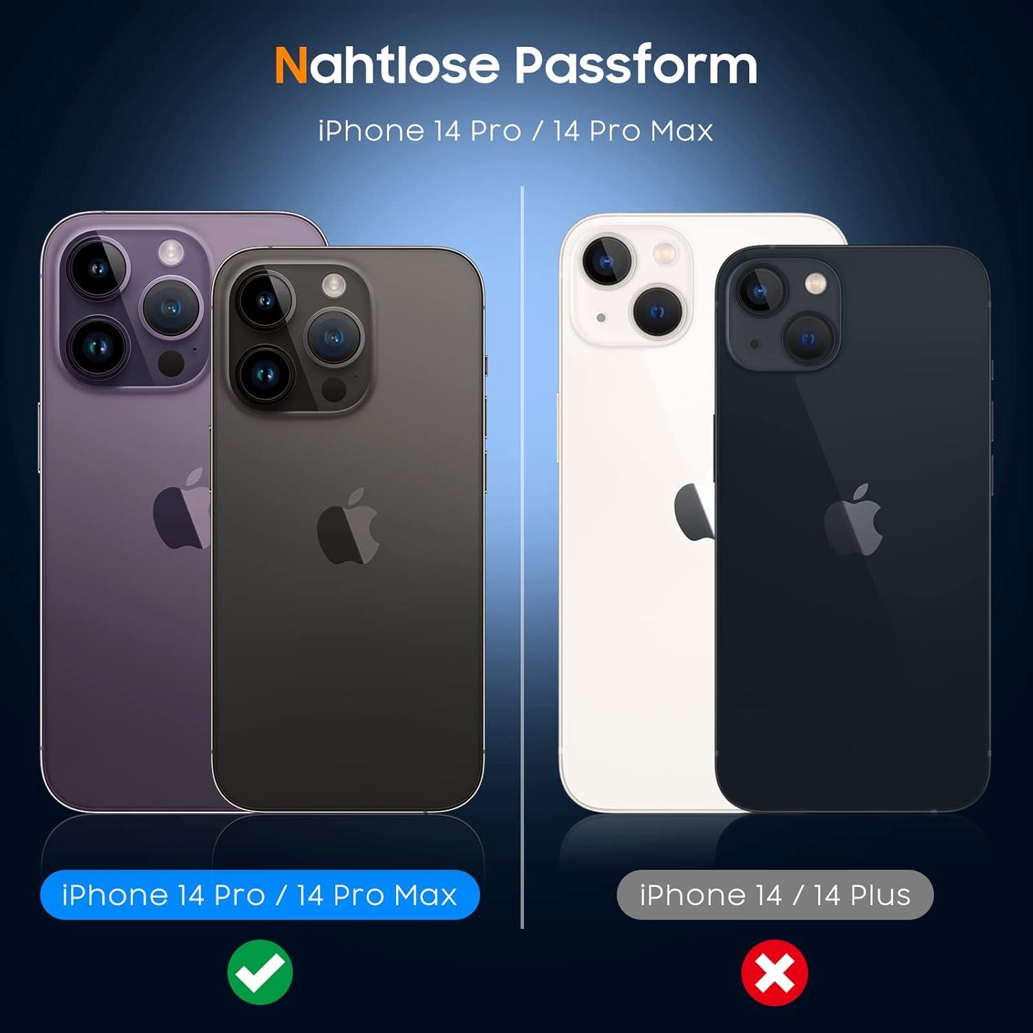 Kameraschutz iPhone 14 Pro Max 3er Set Militärstandard Ultra-Klar