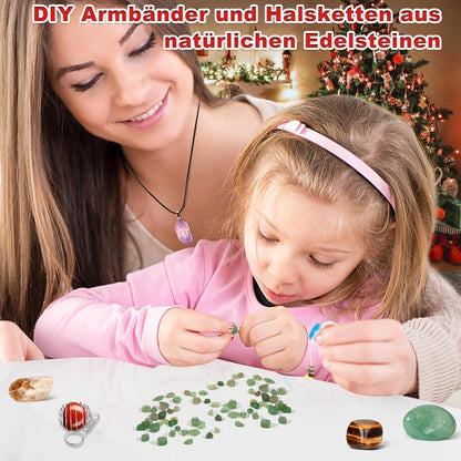 Adventskalender 2026 für Kinder mit Natürlichen Kristallen