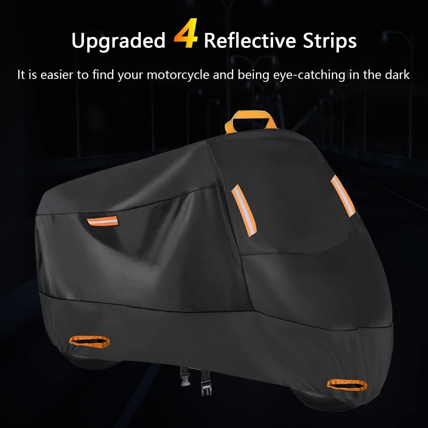 Motorrad Abdeckplane 300D Outdoor Wasserdichte Oxford Schutzhülle XXXXL