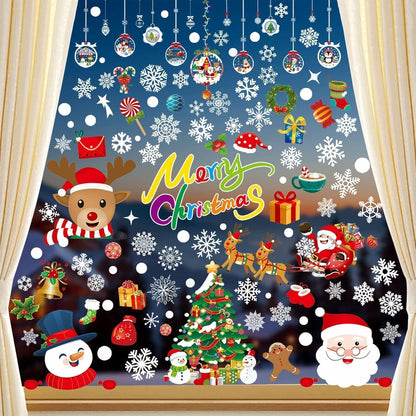 Fensterbilder Weihnachten 8 Blätter Schneeflocken
