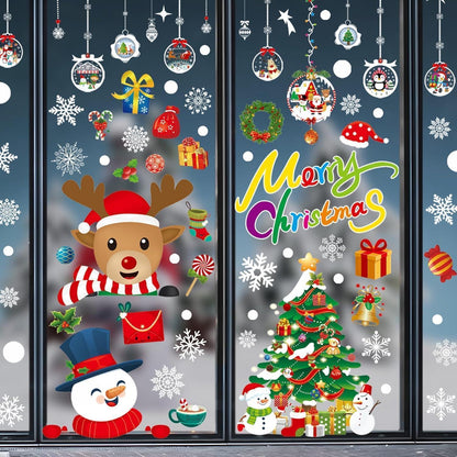 Fensterbilder Weihnachten 8 Blätter Schneeflocken