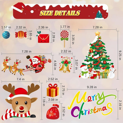 Fensterbilder Weihnachten 8 Blätter Schneeflocken