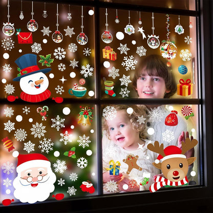 Fensterbilder Weihnachten 8 Blätter Schneeflocken