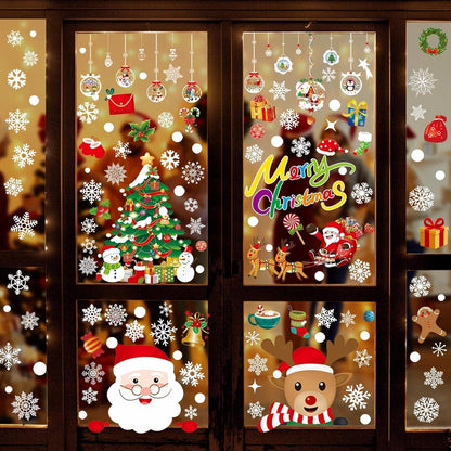 Fensterbilder Weihnachten 8 Blätter Schneeflocken