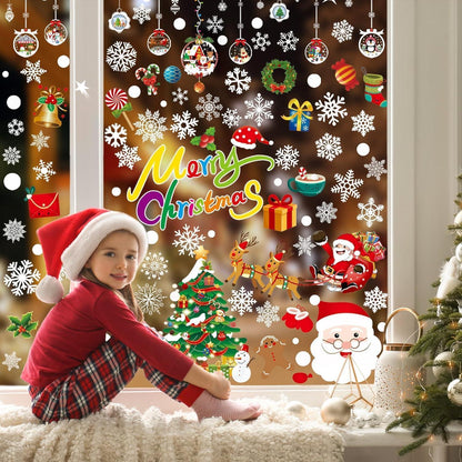 Fensterbilder Weihnachten 8 Blätter Schneeflocken