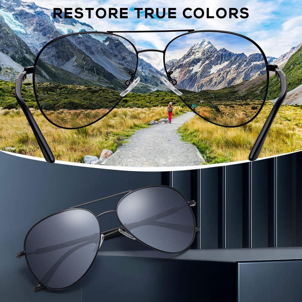 Polarisierte Sonnenbrille UV400 Schutz TR90 Bügel 3027