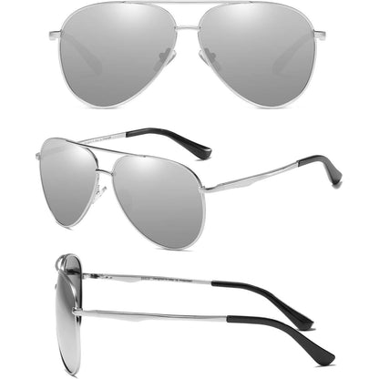 Pilotenbrille Polarisierte Sonnenbrille Metallgestell
