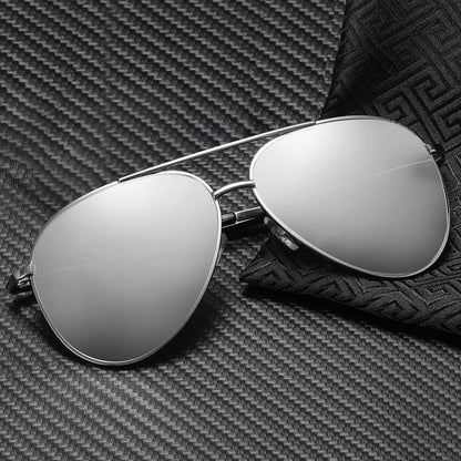 Pilotenbrille Polarisierte Sonnenbrille Metallgestell