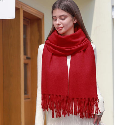 Damen Schal Festlich Rot Pashmina für Abendkleid Hochzeit