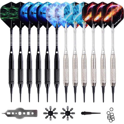 WIN.MAX Profi Softdarts 12 Stück Set, 18 Gramm