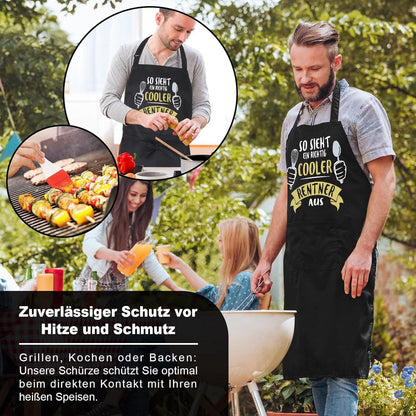 Lustige Rentner Grillschürze Geschenk Vatertag Kochschürze Weihnachten