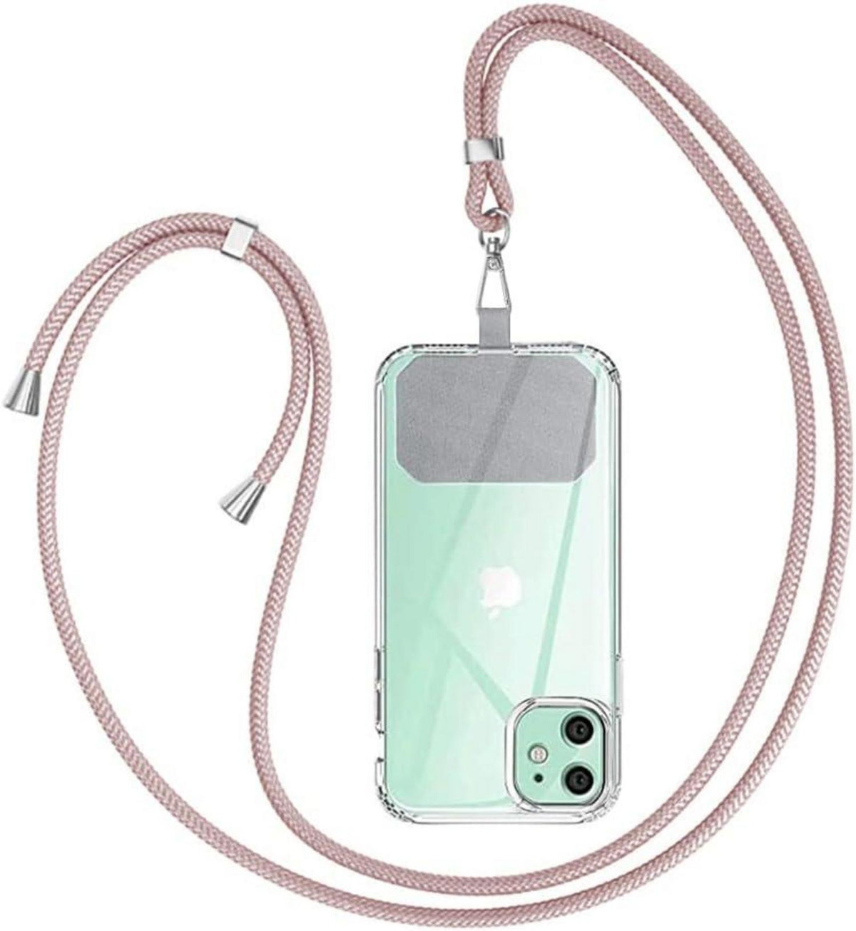 Handykette Universal zum Umhängen mit Kordel Roségold