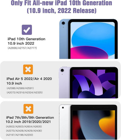 TiMOVO iPad 10.9 Generation 2022 Hülle - Schlankes Smart