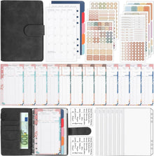 Budget Planner A6 PU Leder Startset 12 Budgetblätter 14