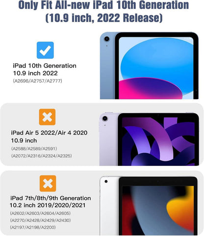 TiMOVO iPad 10. Generation 10,9 Zoll 2022 Hülle Smart Case