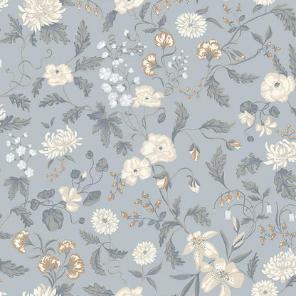 Selbstklebende Blumen Tapete Grün Vintage 39x300cm Wasserdicht