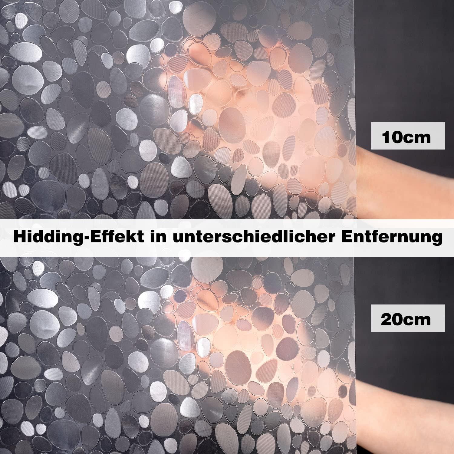 Duschvorhang 180x190 cm Eva Transparent Antischimmel mit Magneten