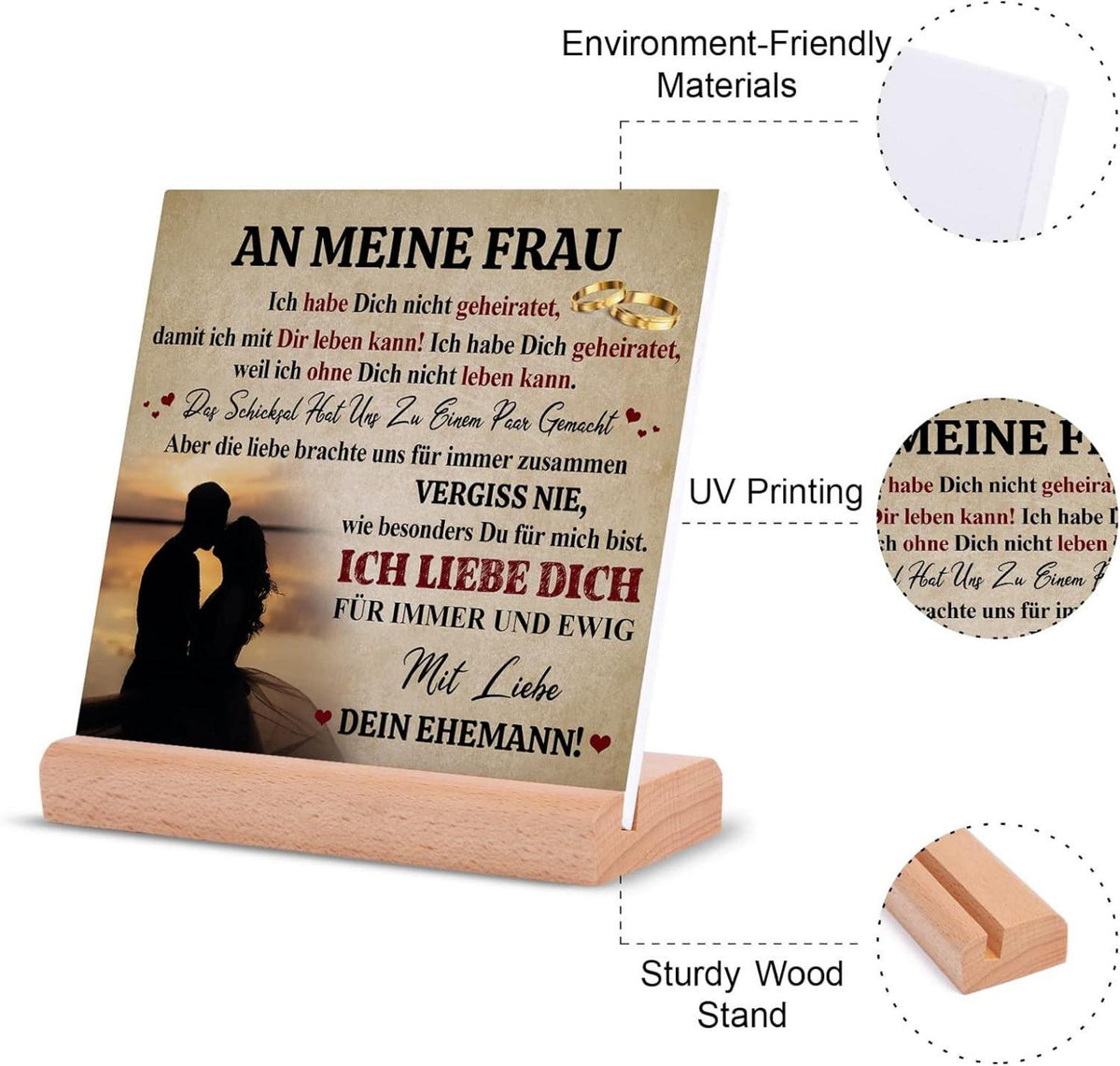 Geburtstagsgeschenk Frau Holzsockel Dekoration Liebe Dich Geschenke