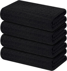 Microfasertücher 4er-Set Saugfähige Küchentücher Schwarz