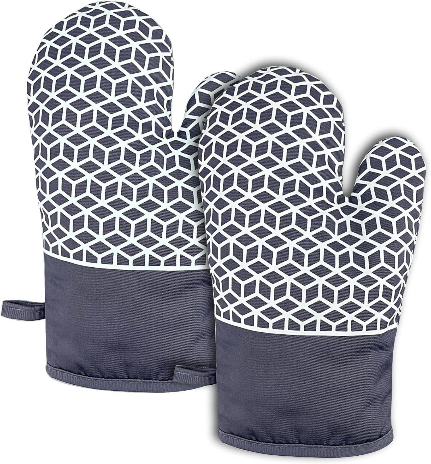 Ofenhandschuhe Hitzebeständige Silikon Anti-Rutsch 300°C