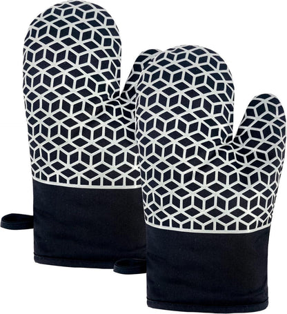 Ofenhandschuhe Hitzebeständig 300°C Silikon Rutschfest Kochen Backen