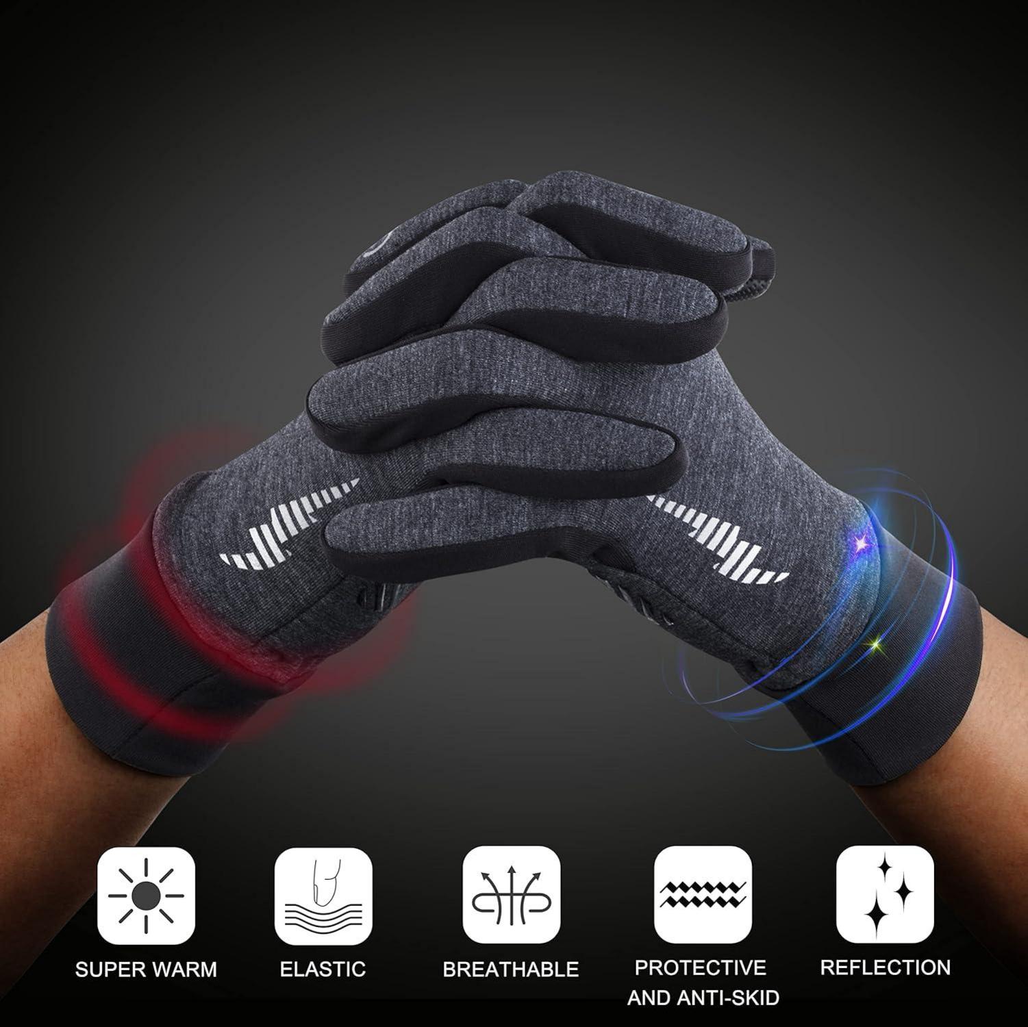 SIMARI Winter Thermo-Handschuhe Damen Herren Touchscreen Winddicht Anti-Rutsch