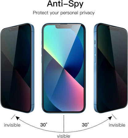 Sichtschutz Panzerglas iPhone 13/13 Pro 6,1 Zoll 9H 2 Stück