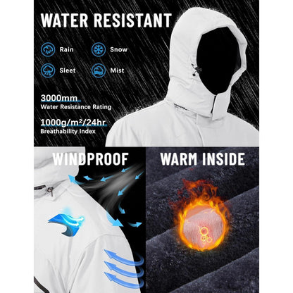 Herren Winterjacke wasserdicht & winddicht mit Fleece-Futter