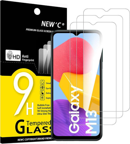 Panzer Schutz Glas Samsung Galaxy M13 M23 5G 3 Stück